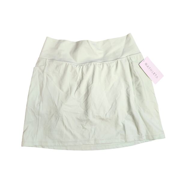 Athleta Woman's Lime Green Skirt with Shorts Skort - Picture 1 of 5